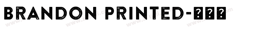 Brandon Printed字体转换